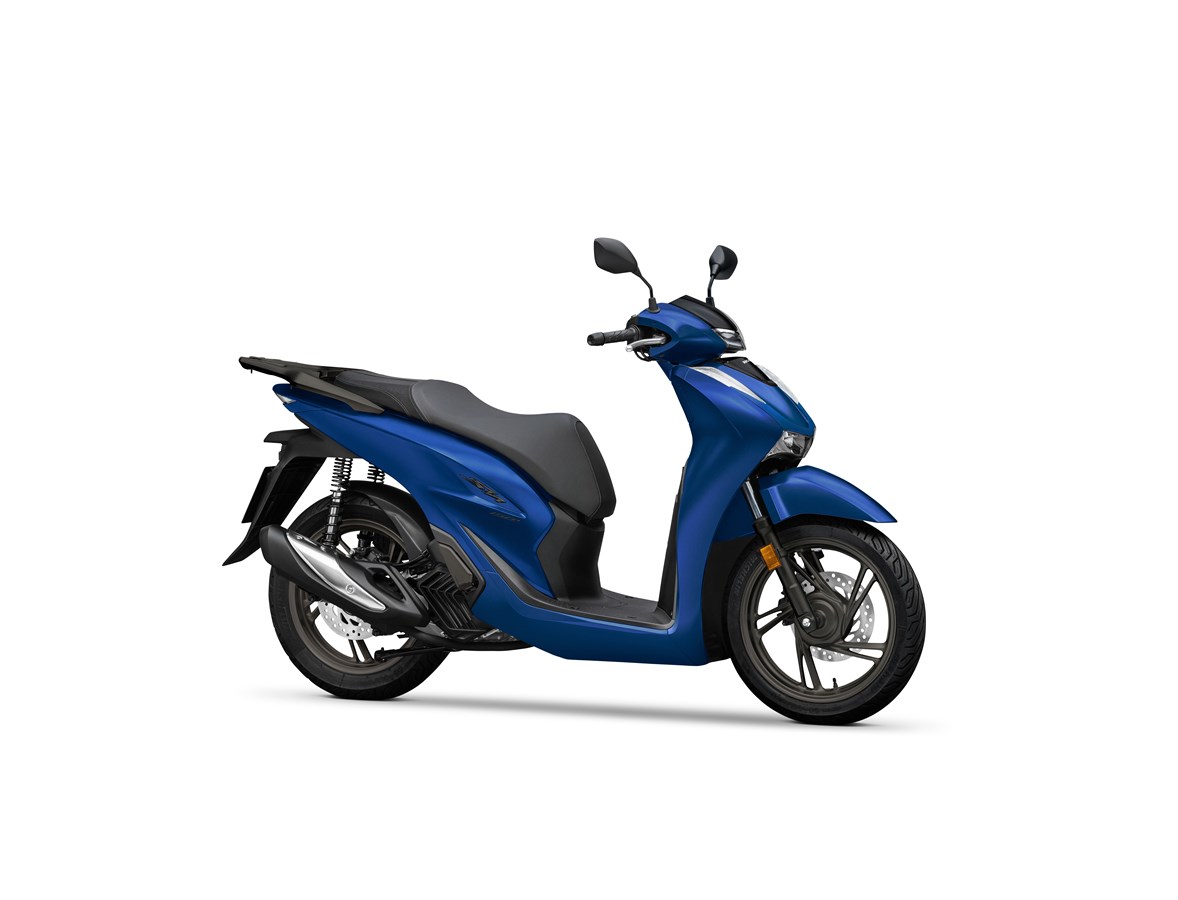 Honda SH150i σε μπλε ματ χρώμα, ενδεικτική φωτογραφία μοντέλου